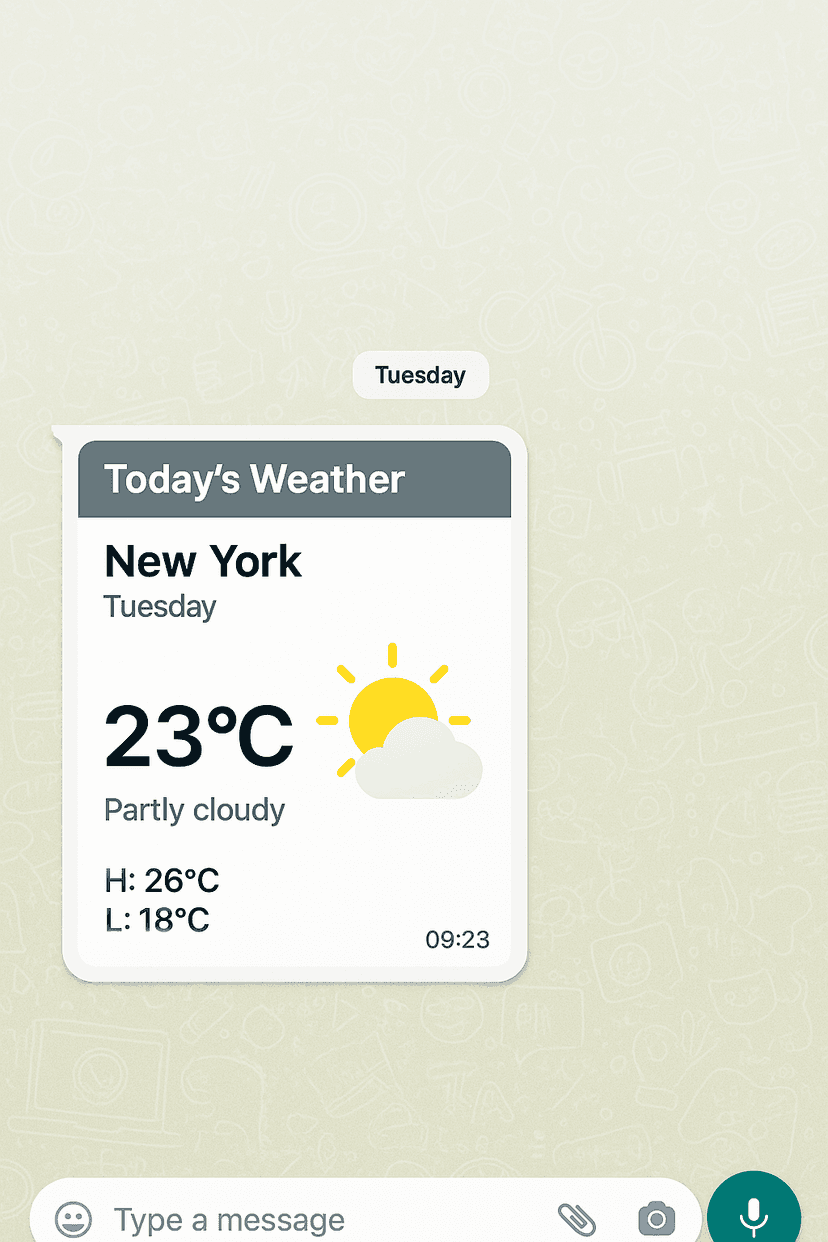 Weather Alerts example